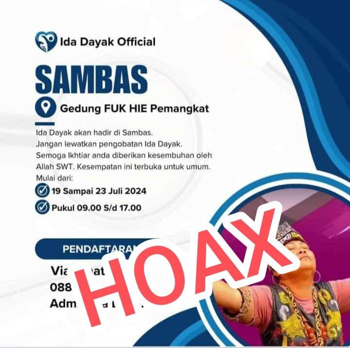 Viral di Medsos Ida Dayak Hadir di Gedung Fuk Hie Pemangkat, Kapolsek Ucap Modus Penipuan Ida Dayak Hoax